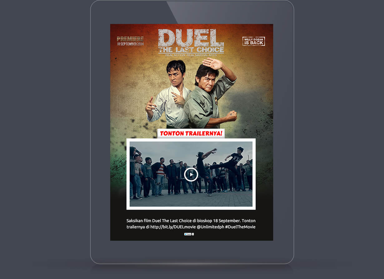 Homepage viewed in Tablets