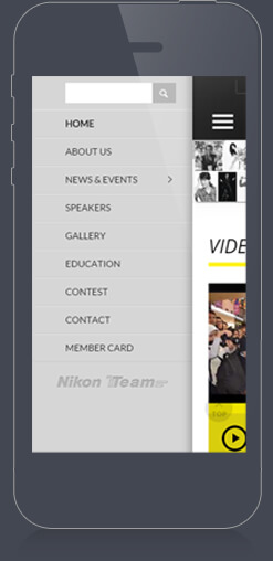 Homepage Smartphone Menu Click